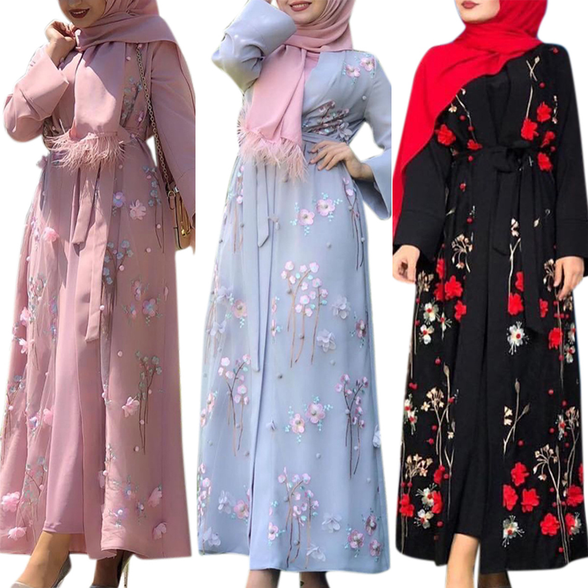 Directly From The Factory, New Style Iduoduo European And American Fashionable Women's Three-Dimensional Embroidered Cardigan, Elegant And Elegant Long Skirt 20274