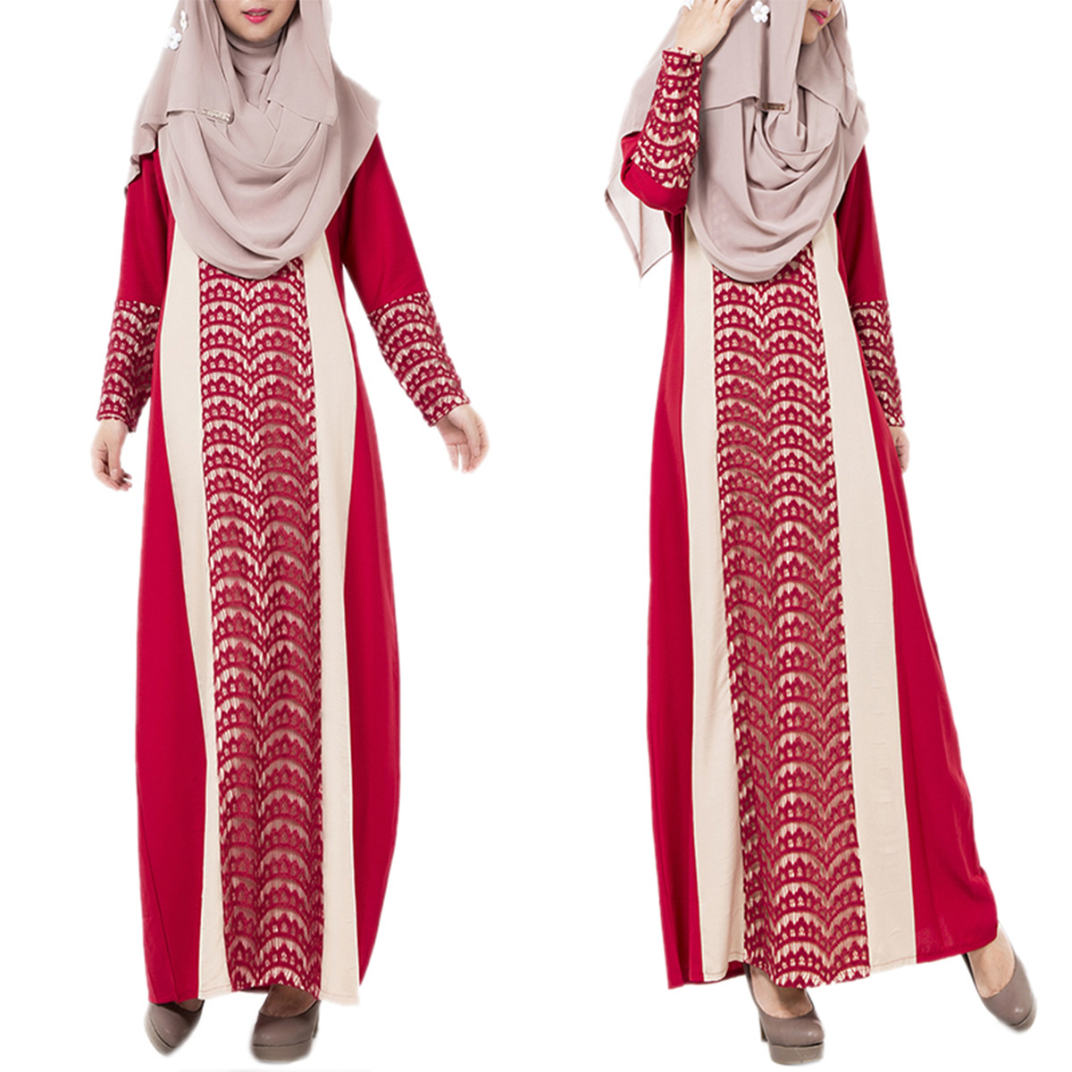 Factory Direct Supply Of New Arab Muslim Robes, Ethnic Long Skirts, Lace Dresses, Middle Eastern Clothing 020