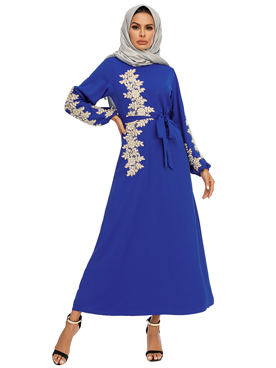 Middle East long Womanislamic abaya ladies dubai dresses hijab Muslim Abaya factory price shenzhen lily cheng - Image 5