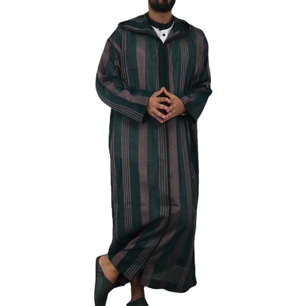 Men Dubai Kaftan man Islamic Clothing Arab Luxury classic Prayer Eid Clothes Muslim robes factory price shenzhen lily cheng - Image 4