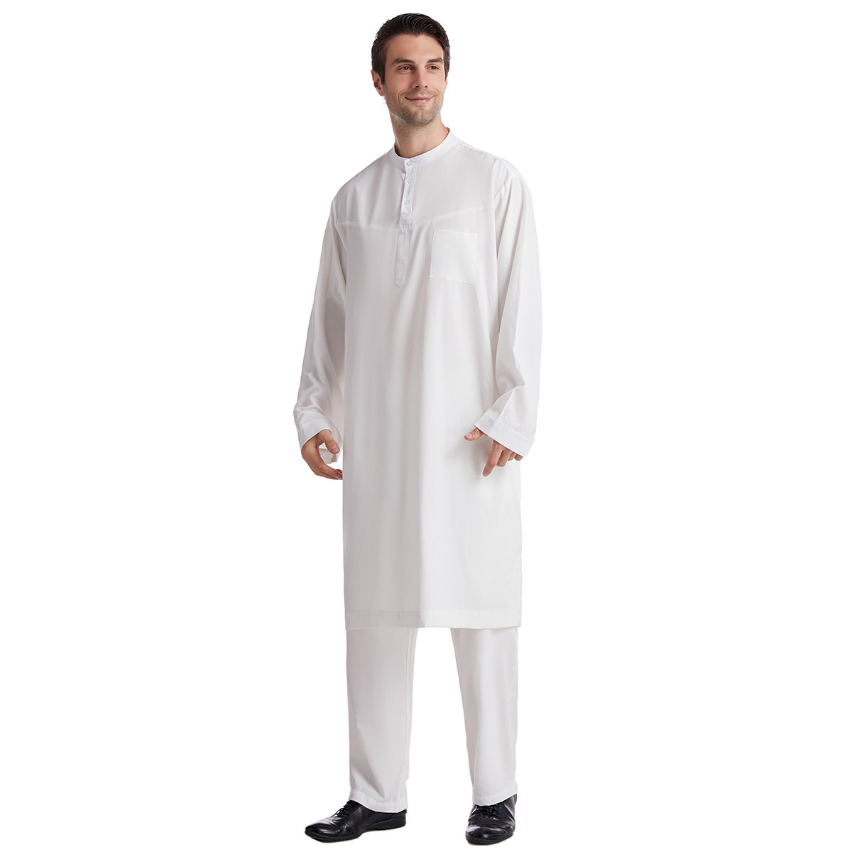 Muslim Robes Dubai Kaftan Islamic Clothing Islam Set Prayer Eid Clothes Thawb Arabe robe factory price shenzhen lily cheng - Image 3