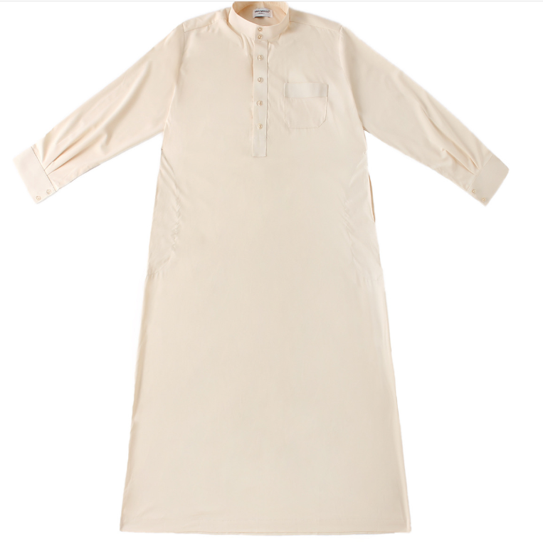 Men Robes Dubai Kaftan Islamic Clothing Arab Islam Robe Prayer Eid Clothes Thawb Arabe robe factory price shenzhen lily cheng - Image 5