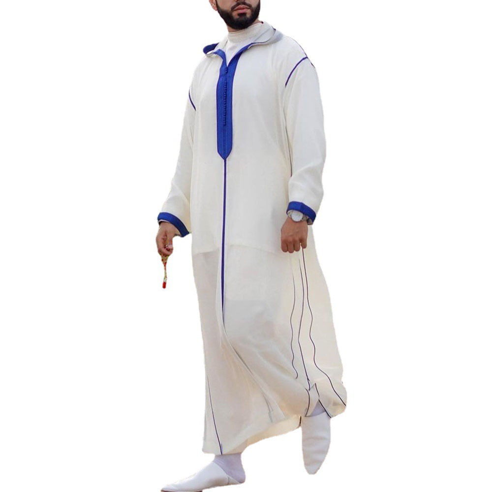 Man Robes Dubai Kaftan Islamic Clothing Arab Middle Luxury Prayer Eid Clothes Muslim robes factory price shenzhen lily cheng - Image 4