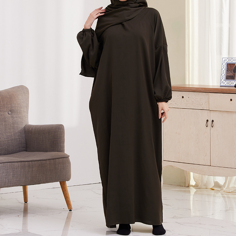 2024 Middle East Women Muslim long sleeves Maxi plus size ladies girls Classic Abaya dresses - Image 5