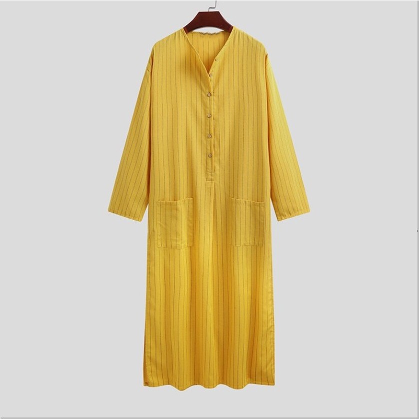 Men Muslim Robes Dubai Kaftan Islamic traditional Clothing Arab Prayer Eid Clothes Arabe robe factory price shenzhen lily cheng - Image 3