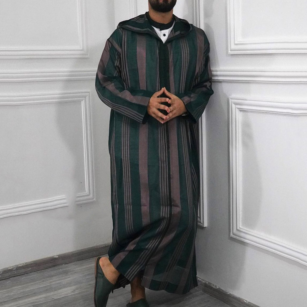 Men Dubai Kaftan man Islamic Clothing Arab Luxury classic Prayer Eid Clothes Muslim robes factory price shenzhen lily cheng - Image 5