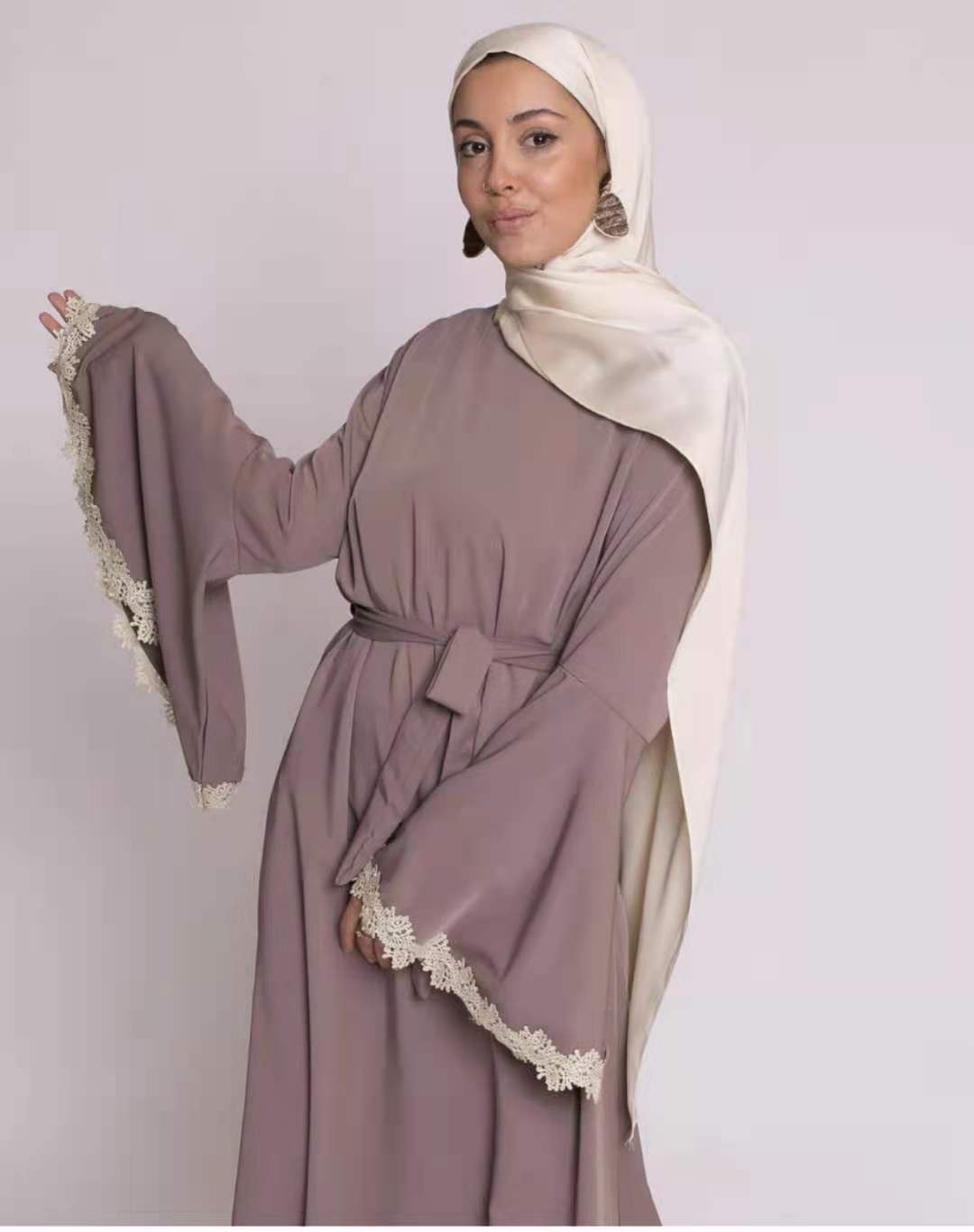 Middle East Women islamic abaya dubai dresses hijab traditional clothing Muslim Abaya factory price shenzhen lily cheng - Image 4