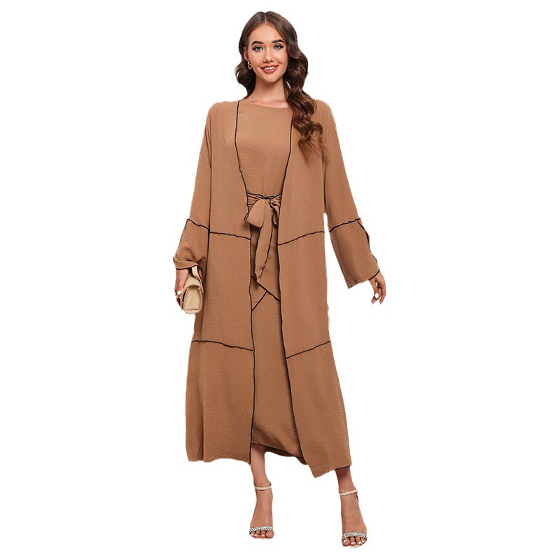 Factory Direct Sales Iduoduo New European And American Fashion Long-Sleeved Suit Cross-Border Three-Piece Dress 23509 - Image 5