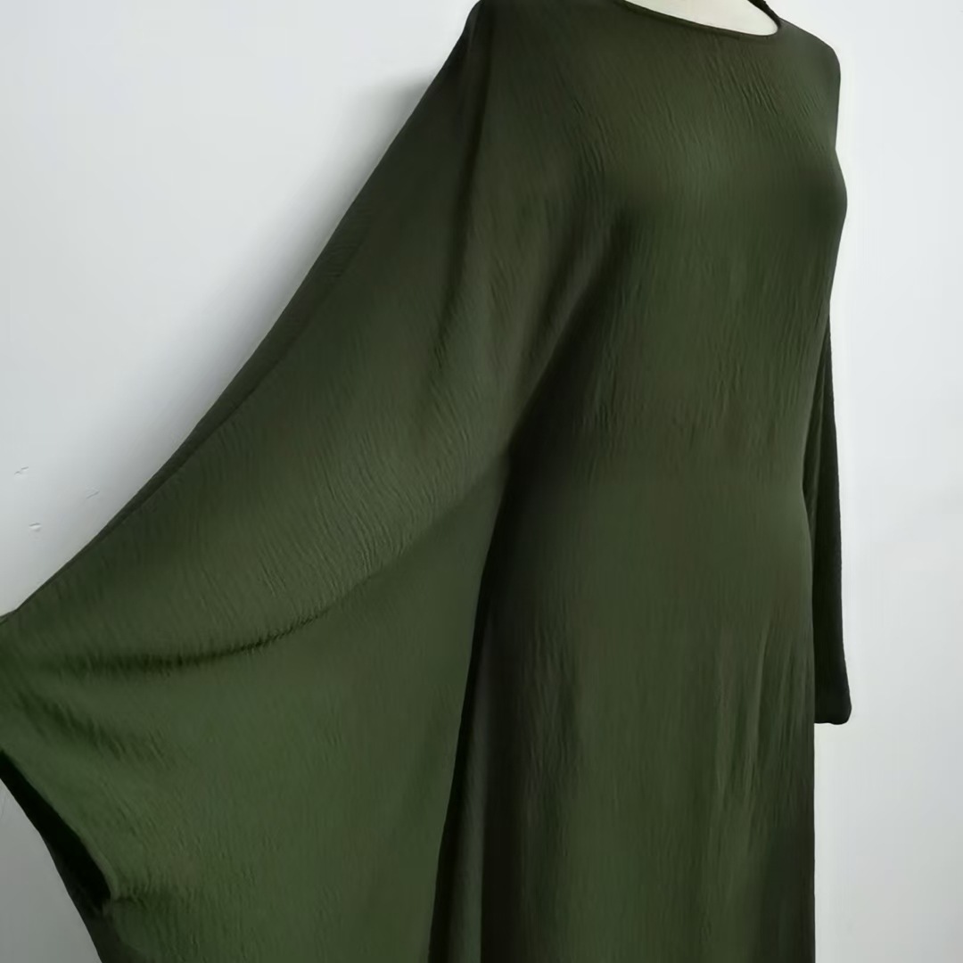 Directly From The Manufacturer, Iduoduo’S New Style Aliexpress Dubai Party Waist Bat Sleeve Dress Women 24695 - Image 2