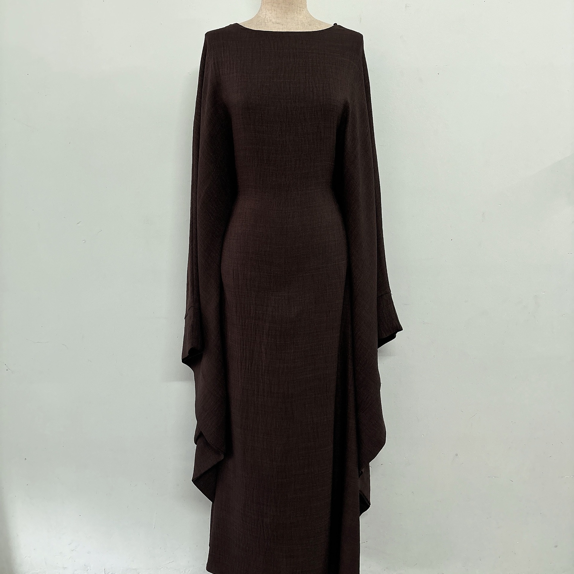 Directly From The Manufacturer, Iduoduo’S New Style Waist-Cinching Bat-Sleeve Dress With Belt Inside 24719 - Image 2