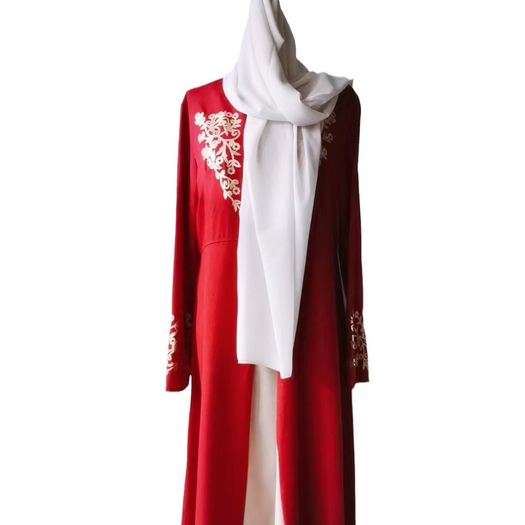 Directly Supplied From The Manufacturer, Iduoduo European And American Long Skirts, Contrasting Color Slim-Fitting Long Skirts, Bronzing Splicing Dress 9008 - Image 5